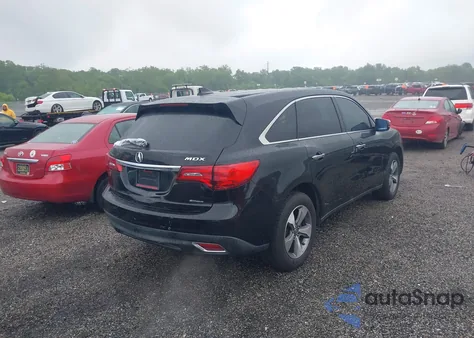 2014 Acura Mdx from USA, damaged, VIN 5FRYD4H24EB026774